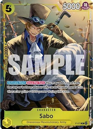 Sabo (Tin Pack Set Vol. 2) (P-073) One Piece Promotion Cards Foil