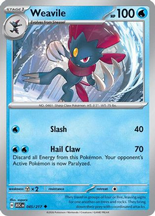 Weavile - 045/217 45 - ME Ascended Heroes