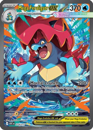 Mega Feraligatr ex - 274/217 274 - ME Ascended Heroes Holofoil