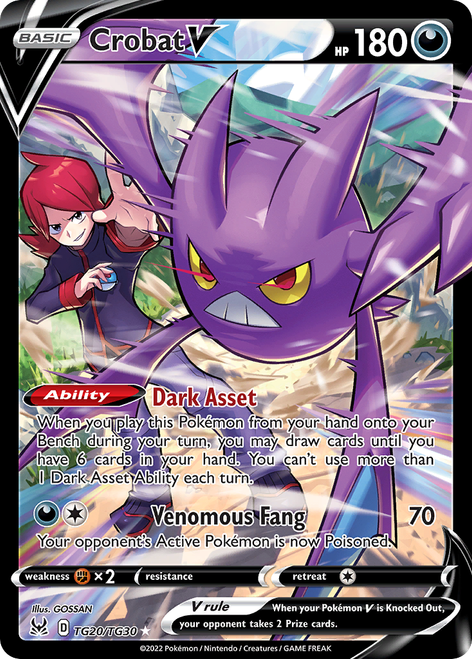 Crobat V TG20/30 - Lost Origin Trainer Gallery Holofoil (MP)