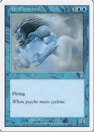 Air Elemental (7ED-058) - 7th Edition Foil
