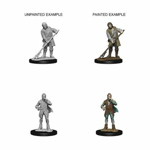 Pathfinder Battles Deep Cuts Unpainted Miniatures: Towns People (Farmer/Aristocrat)