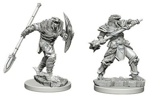 Dungeons & Dragons: Nolzur's Marvelous Unpainted Miniatures: Dragonborn Male Fighter w/ Spear