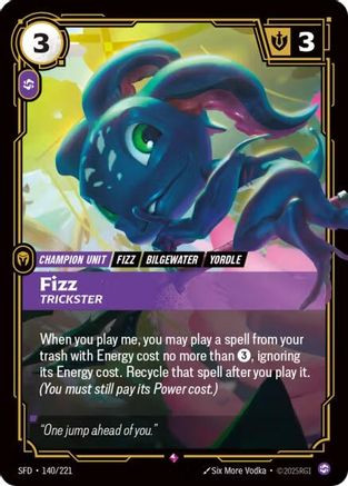 Fizz - Trickster (140/221) - Spiritforged Foil