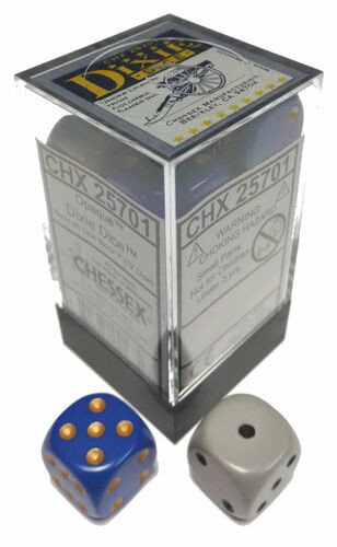 Chessex Dice: Opaque 16mm D6 Dixie Dice (12)