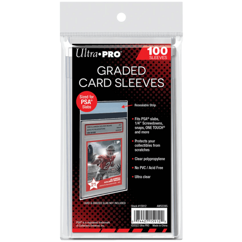 Ultra Pro Sleeves: PSA Graded Card Sleeves (100ct)