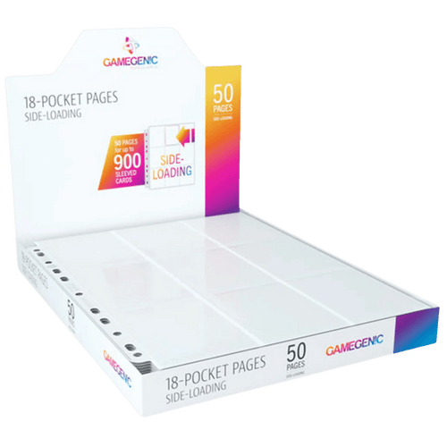 Gamegenic Pages: Sideloading 18-Pocket - White (50ct)