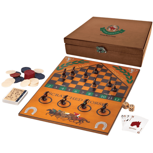 Grand National Horse Race Game in a Wooden Box