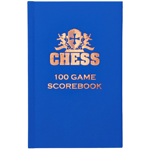 WE Games Hardcover Chess Scorebook & Notation Pad - Soft Touch