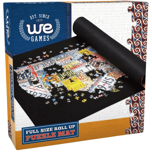 Roll Up Jigsaw Puzzle Felt Mat & Folding Cardboard Tube