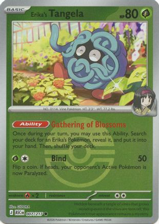 Erika's Tangela - 007/217 (Poke Ball) 7 - ME Ascended Heroes Reverse Holofoil