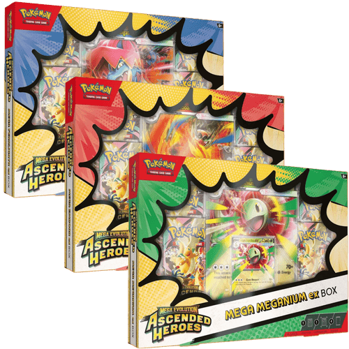 Pokemon: Mega Evolution - Ascended Heroes - Mega ex Box (Set of 3)