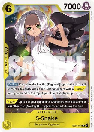 S-Snake (EB03-059) Extra Booster: One Piece Heroines Edition Foil