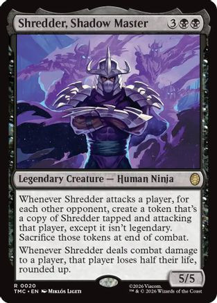 Shredder, Shadow Master (TMC-020) - Commander: Teenage Mutant Ninja Turtles Foil