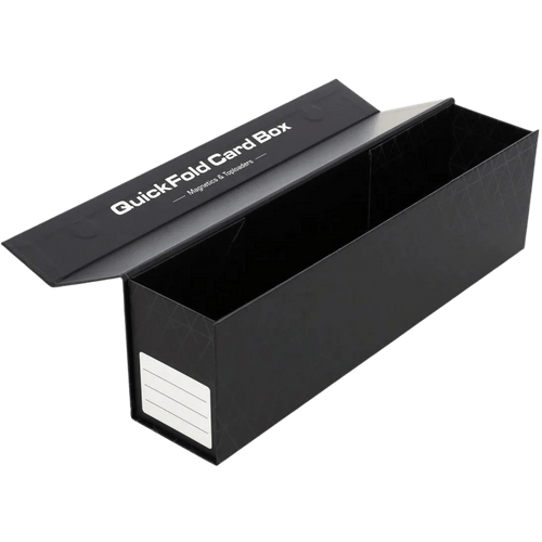 BCW Supplies: 3 Pack QuickFold Card Boxes-Magnetic & Toploaders (Black)
