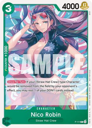 Nico Robin (Heroines Battle Pack) (P-111) One Piece Promotion Cards