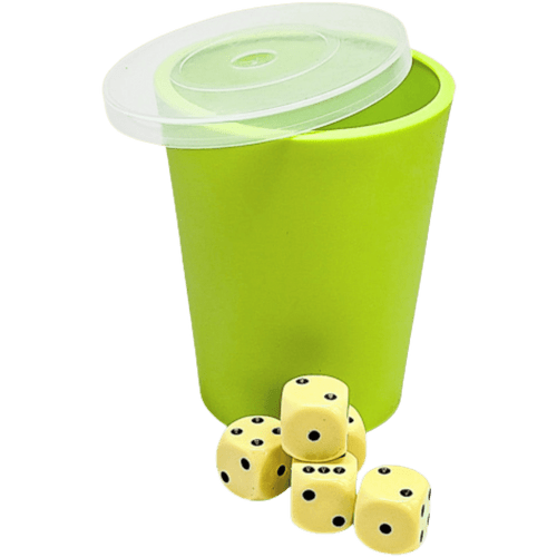 Chessex: Cup-O-Dice Games - Neon Green