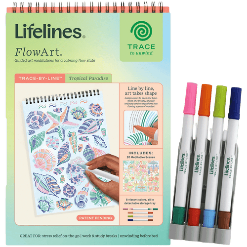 Lifelines FlowArt: Trace-by-Line - Tropical Paradise