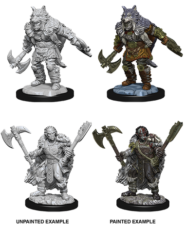 Dungeons & Dragons: Nolzur's Marvelous Unpainted Miniatures: Male Half-Orc Barbarian