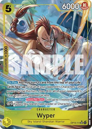 Wyper (Alternate Art) (OP15-114) Adventure on Kami's Island Foil