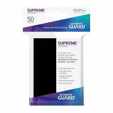 Ultimate Guard: Supreme UX Sleeves - Black (50ct)