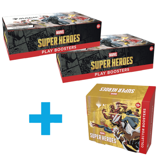 Magic: The Gathering - Marvel Super Heroes - Bundle of (2 Play Boxes) + (1 Collector Box) (PREORDER)