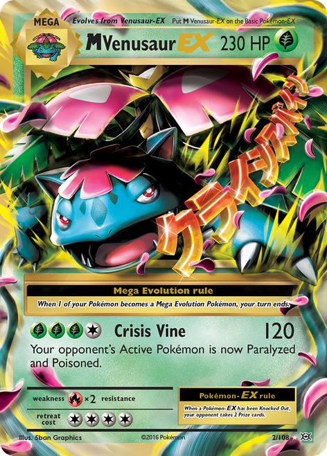 M Venusaur-EX 2/108 - Evolutions Holofoil (MP)