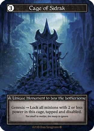Cage of Sidrak (Foil)  - Gothic Foil