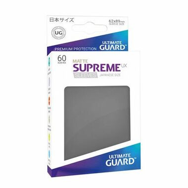 Ultimate Guard: Supreme UX Japanese Size Sleeves - Matte Dark Grey (60ct)