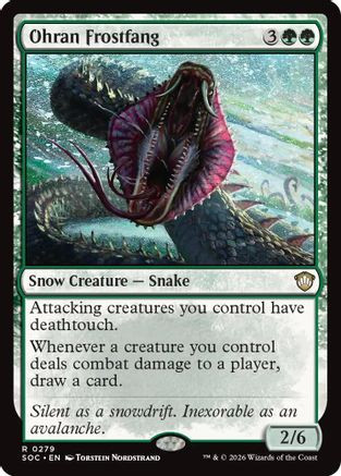 Ohran Frostfang (SOC-279) - Commander: Secrets of Strixhaven