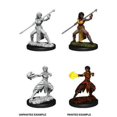 Dungeons & Dragons: Nolzur's Marvelous Unpainted Miniatures: Female Half-Elf Monk