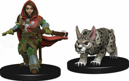 WizKids Miniatures: Wardlings - Girl Ranger w/ Lynx