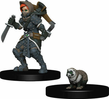 WizKids Miniatures: Wardlings - Girl Rogue w/ Badger