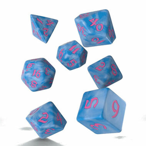 Classic Runic Dice Set - Glacier & Pink (7ct)