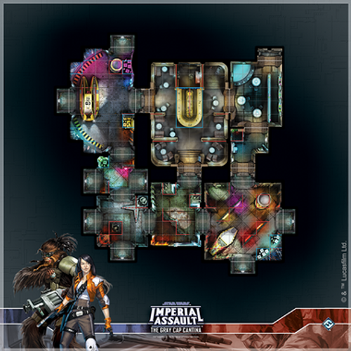 Star Wars Imperial Assault: Raid Map - The Gray Cap Cantina