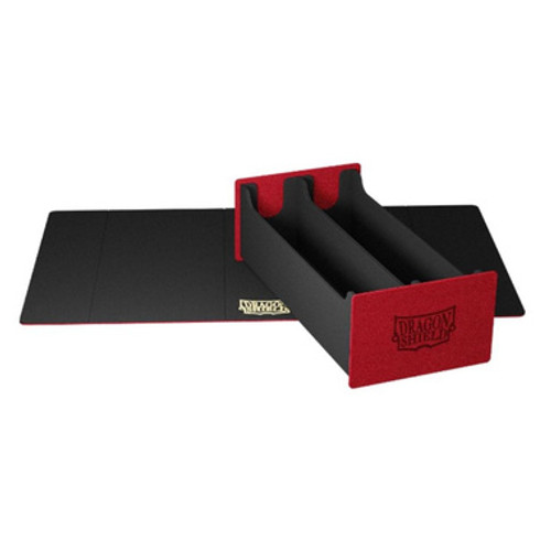Dragon Shield: Magic Carpet XL - Double Deck Tray & Playmat (Red & Black)