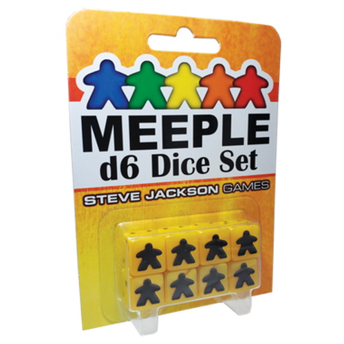 Meeple D6 Dice Set - Yellow (8ct)