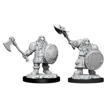 Dungeons & Dragons: Nolzur's Marvelous Unpainted Miniatures: Male Dwarf Fighter