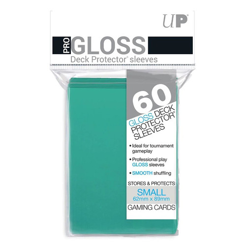 Ultra Pro Sleeves: Aqua - Small Size - PRO-Gloss (60ct)