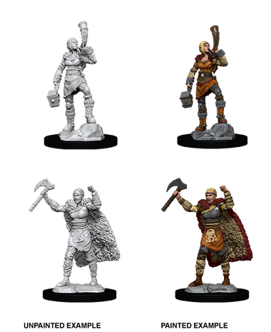 Dungeons & Dragons: Nolzur's Marvelous Unpainted Miniatures - Female Human Barbarian