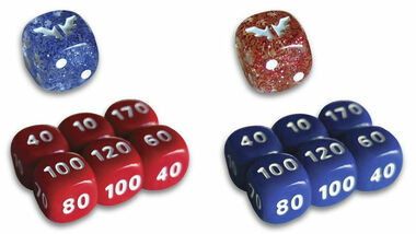 Pokemon: Sword & Shield - Red and Blue Dice Set w/ Bonus Die (14ct)