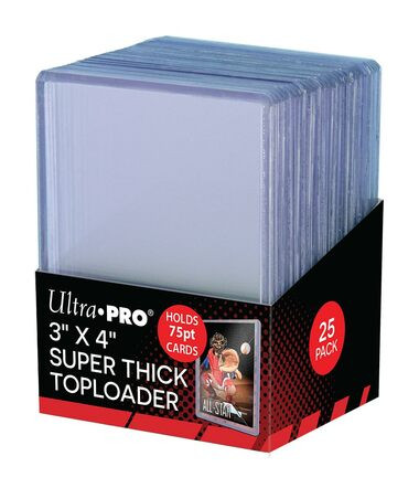 Ultra Pro Toploaders: 3" X 4" Thick 75pt (25ct)