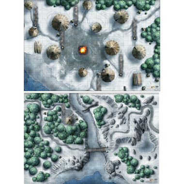 Dungeons & Dragons 5E RPG: Icewind Dale - Encounter Map Set 20" x 30" (2)