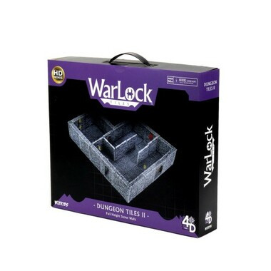 Wizkids Miniatures 4D Settings: WarLock Tiles - Dungeon Tiles II - Full Height Stone Walls