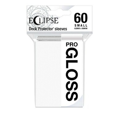 Ultra Pro Sleeves: Arctic White - Eclipse Gloss, Small (60ct)