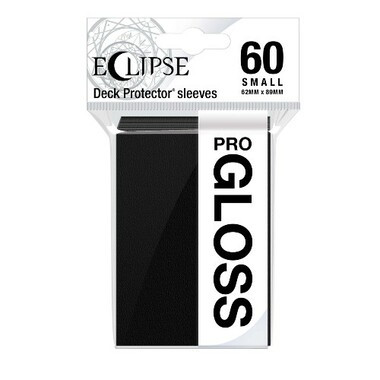 Ultra Pro Sleeves: - Jet Black - Eclipse Gloss, Small (60ct)