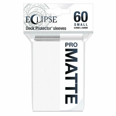 Ultra Pro Sleeves: Arctic White - Eclipse PRO-Matte, Small (60ct)