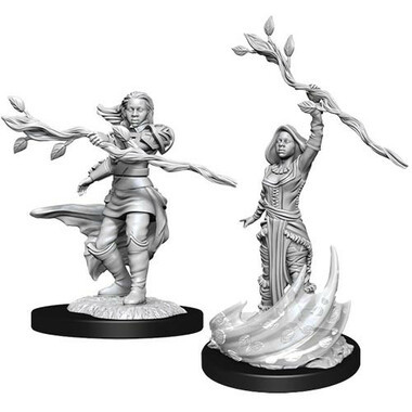 Dungeons & Dragons: Nolzur's Marvelous Unpainted Miniatures - Female Human Druid (Wave 14)