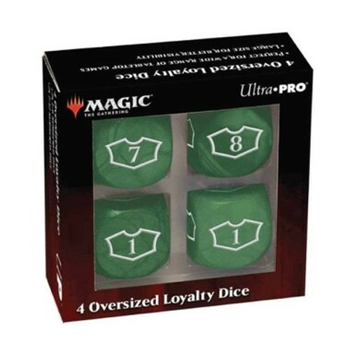 Magic: The Gathering - Deluxe 22MM Forest Loyalty Dice Set (4) (Updated)