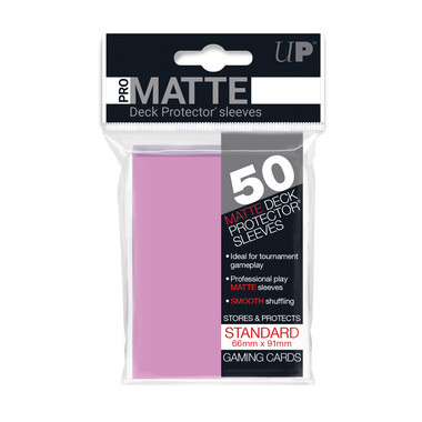 Ultra Pro Sleeves: Pink - Pro-Matte Standard Size (50ct)